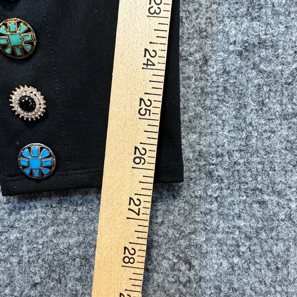 Athena Marie Leggings Womens Medium Black Boho Southwestern Embellished Ankle